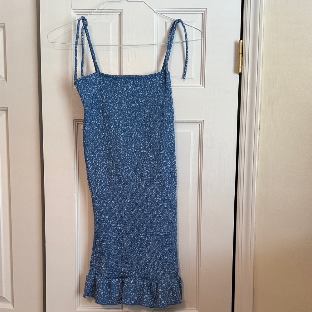 Cotton On Blue Patterned Mini Dress
